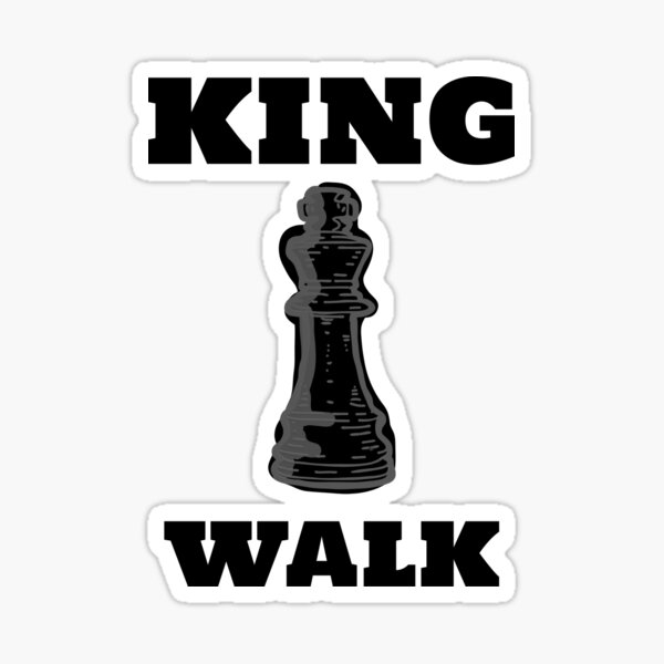 "King Walk Chess Design" Sticker for Sale by TheStylishStoic Redbubble