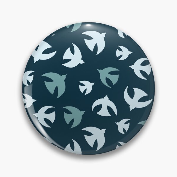 Item preview, Birds Dark Blue designed and sold by ToEllaBloom.