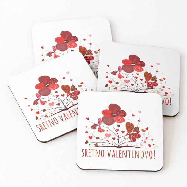 Item preview, Heart bouquet and "Sretno Valentinovo!" designed and sold by MC Art Studio.