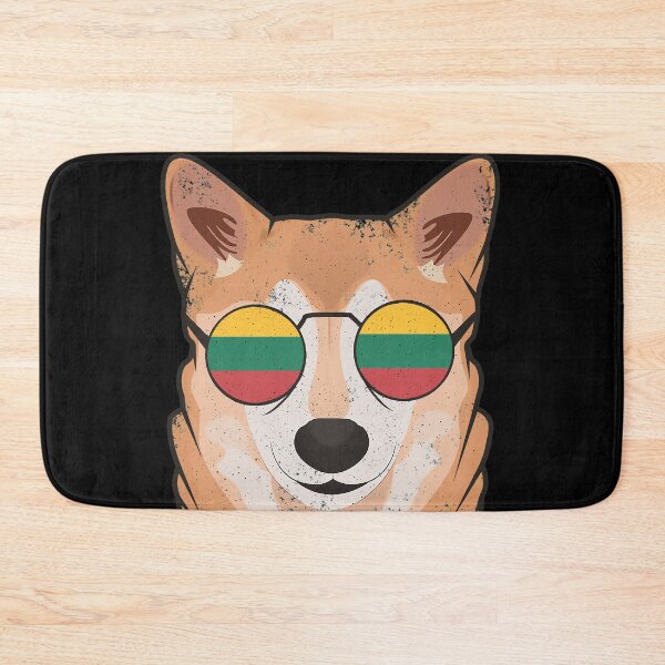 Item preview, Vintage Patriotic Shiba Inu Lithuanian Flag designed and sold by feether-store.