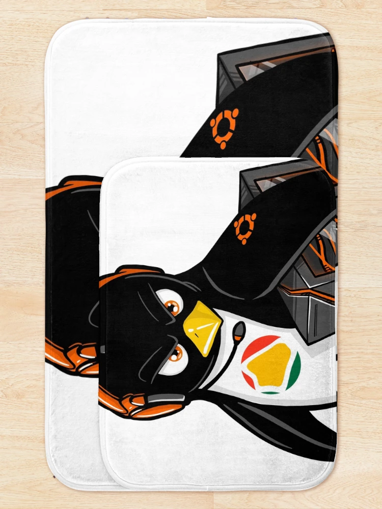 Thumbnail 5 of 6, Bath Mat, Linuxtech first logo designed and sold by linuxtech.