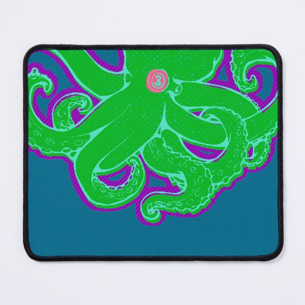 Item preview, Green Octopus on Purple designed and sold by z0mbieparade.