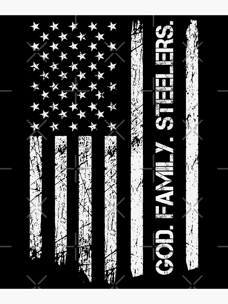 : God Family Steelers Pro Us Flag Shirt Father's Day Dad Gift T- Shirt : Clothing, Shoes & Jewelry