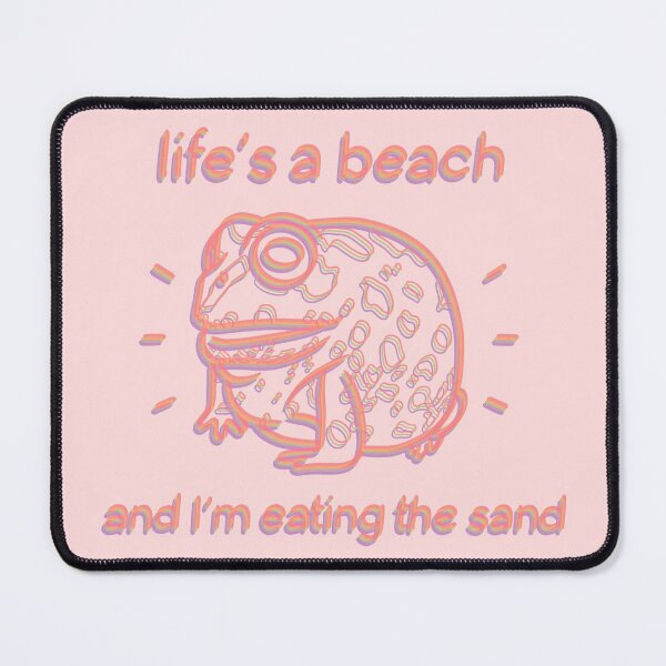 Item preview, Froggie: Life’s a beach I’m eating the sand designed and sold by flotsamm.