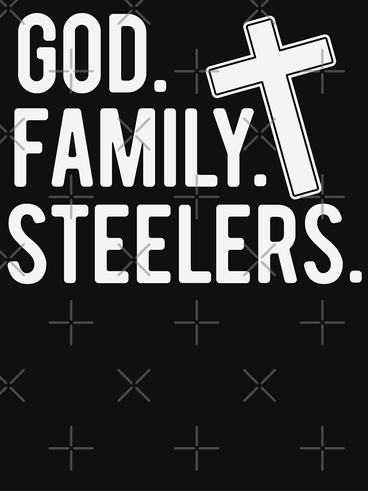 God Family Steelers Pro Us Flag Shirt Father's Day Dad Shirt - TeeUni