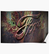 Old Ford Tailgate Poster