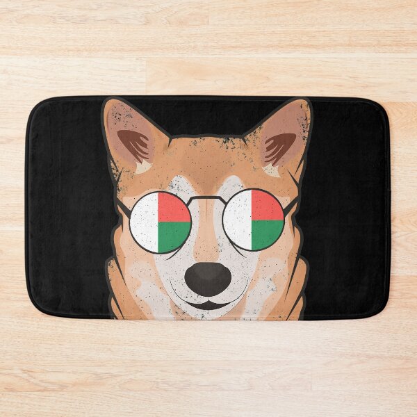 Item preview, Vintage Patriotic Shiba Inu Malagasy Flag designed and sold by feether-store.