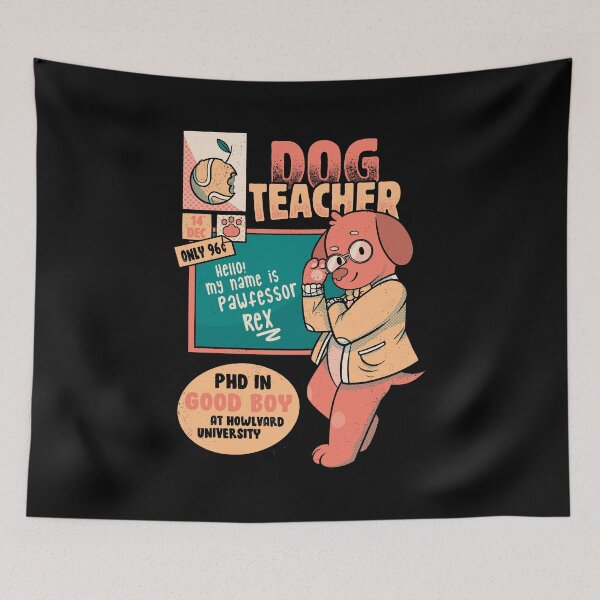 Item preview, Pawfessor Teacher Dog Professor School I Love My Teacher by Tobe Fonseca designed and sold by Tobe Fonseca®.