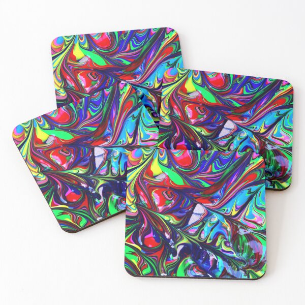 Item preview, Copy of colorful-abstract-oil-painting-with-flow-creating-wavy lines designed and sold by johnrk.