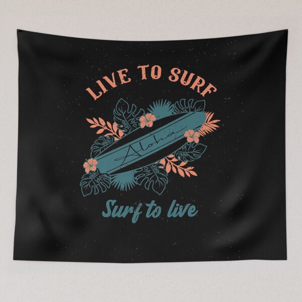 Item preview, Live to surf, surf to live , Mike Doyle Quotes, Van With Surfboard designed and sold by Studio TANFF.