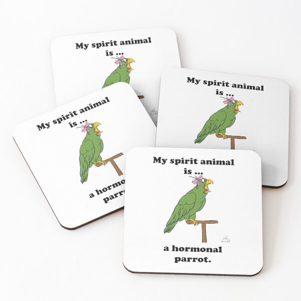 Item preview, My Spirit Animal is a Hormonal Parrot Female designed and sold by Laughing Parrot Studio.