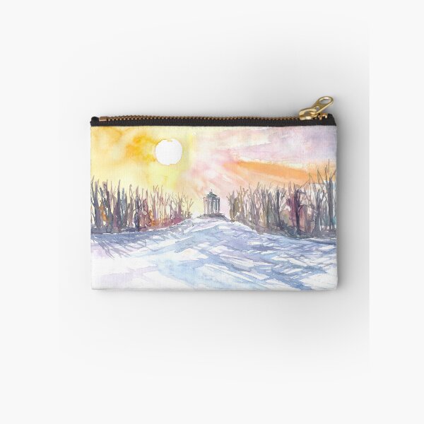Item preview, Munich Monopteros Romantic English Garden in Winter Landscape Scene designed and sold by artshop77.