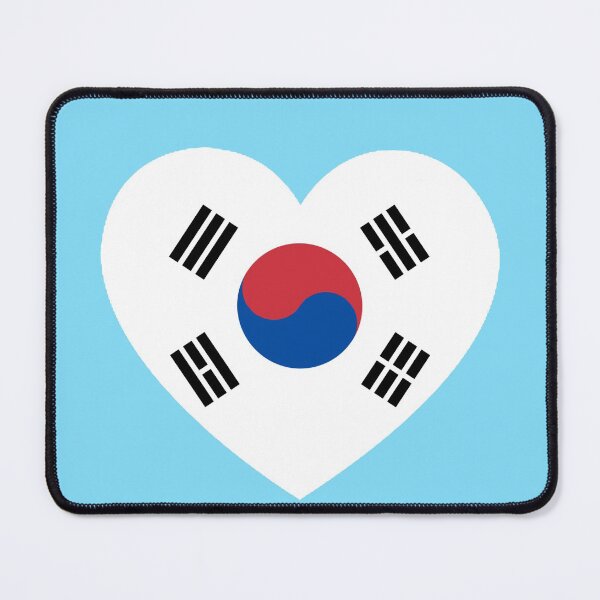Item preview, south korea flag in heart shape designed and sold by luxxi.