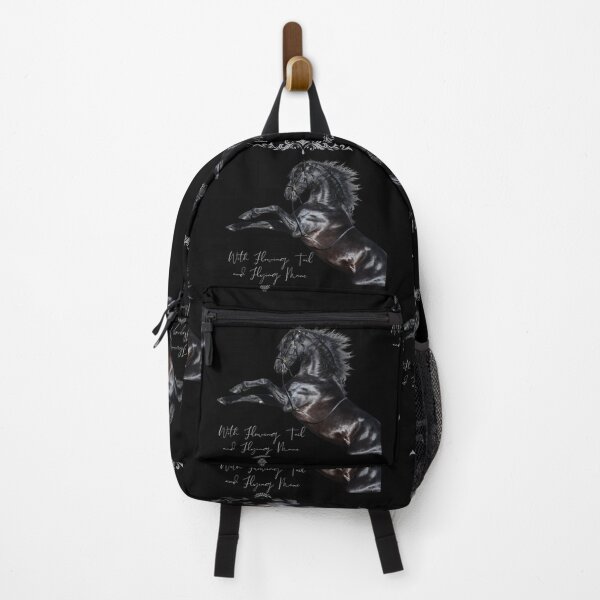 Item preview, With Flowing Tale & Wild Mane Black Stallion Design designed and sold by EarthArtDesigns.