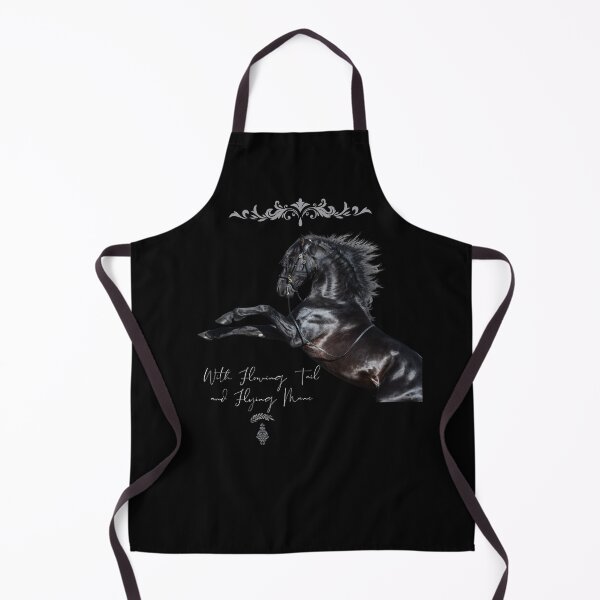 Item preview, With Flowing Tale & Wild Mane Black Stallion Design designed and sold by EarthArtDesigns.