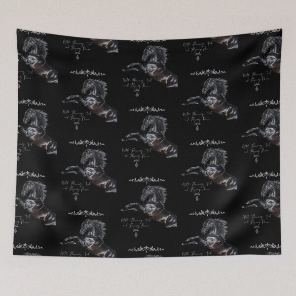 Item preview, With Flowing Tale & Wild Mane Black Stallion Design designed and sold by EarthArtDesigns.