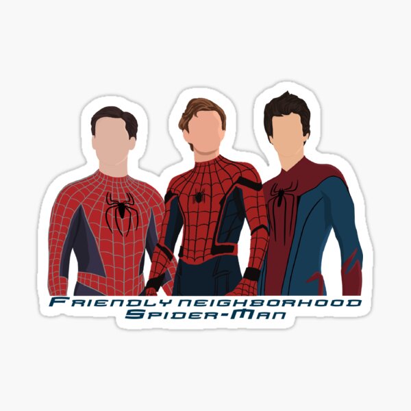 Spidey trio Sticker for Sale by gofundme
