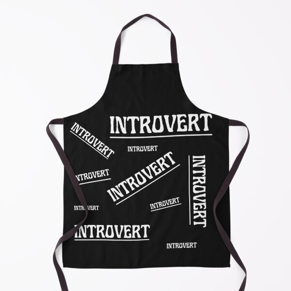 Item preview, INTROVERT TEXT - BLACK & WHITE designed and sold by Kwayako.