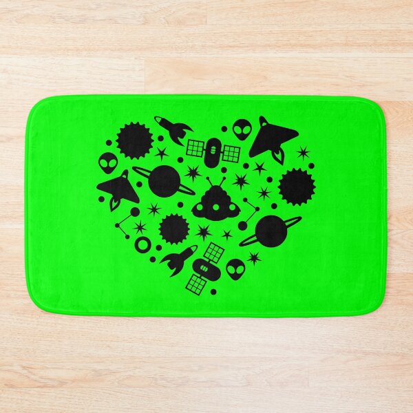Item preview, alien happy valentines day heart black designed and sold by Gossip Rag.