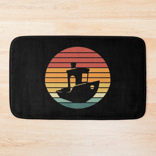 Item preview, Distressed Vintage 3D printer benchy sunset for the maker quote designed and sold by gut2000.