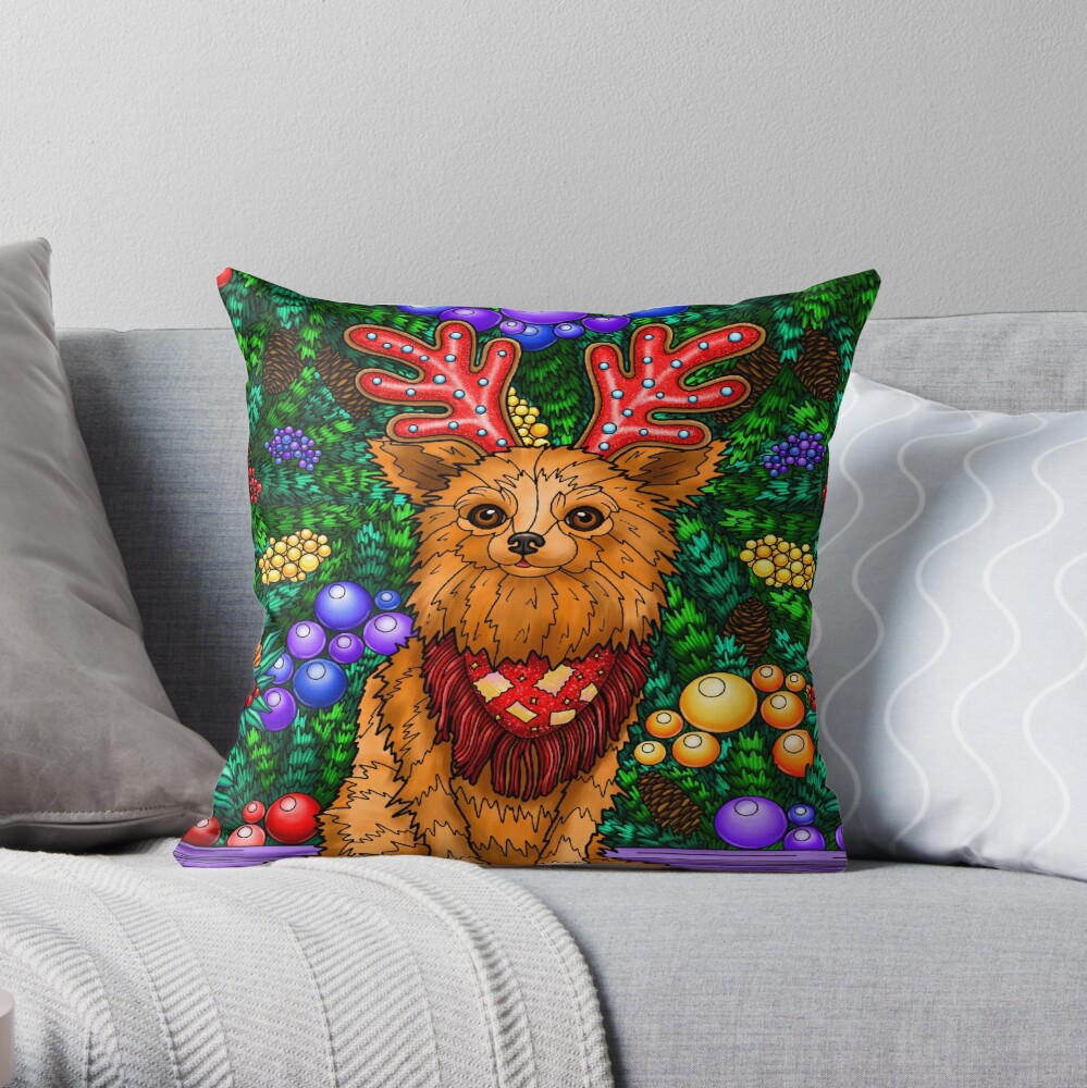 Merry Christmas 2022" Throw Pillow By Ibrahimm12 | Redbubble