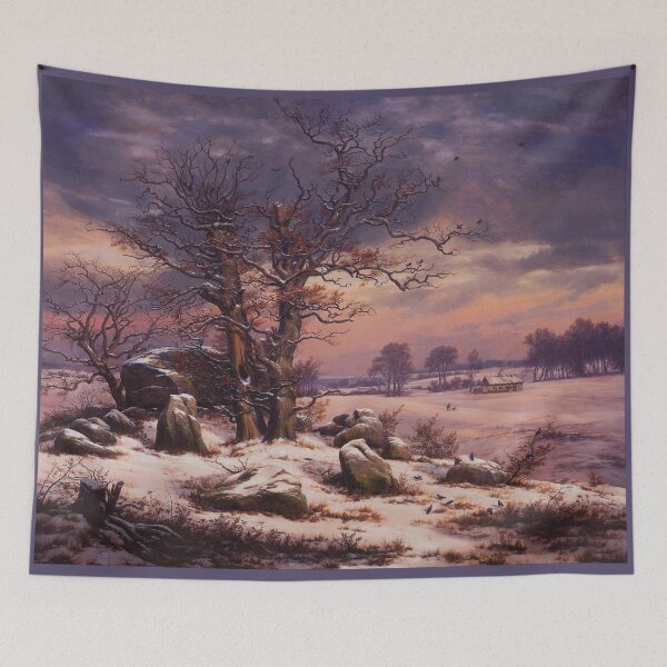 Item preview, Winter landscape near Vordingborg Denmark by Johan Christian Dahl designed and sold by theartsycamper.