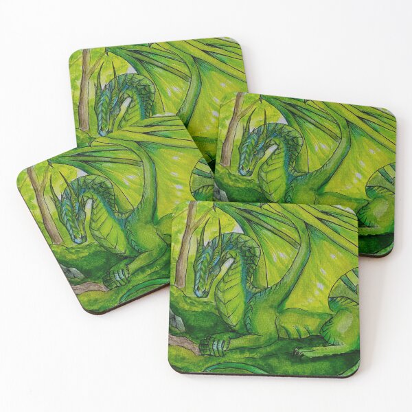 Item preview, Vibrant Green Dragon designed and sold by Junegirlart.