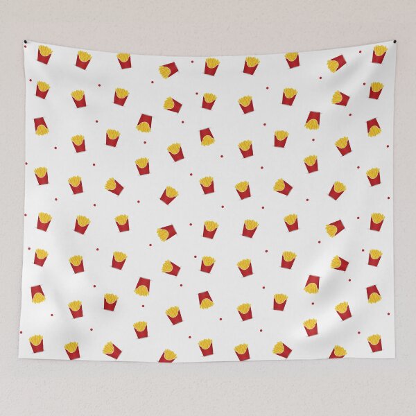 Item preview, Cute Potato French Fries Fast Food Pattern designed and sold by Amit khemani.