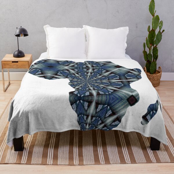 Item preview, African Continent with Ankara Print - Colorful Patterns. designed and sold by NaniniDesigns.