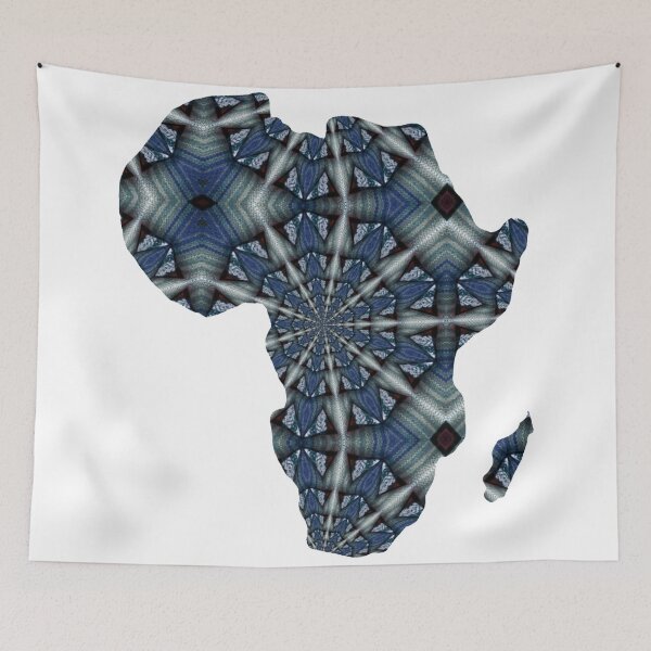 Item preview, African Continent with Ankara Print -  Colorful Patterns. designed and sold by NaniniDesigns.