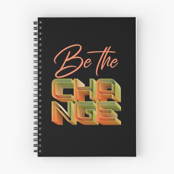 Item preview, Be The Change Inspiration Motivation Positive Vibes designed and sold by Paula Helit.