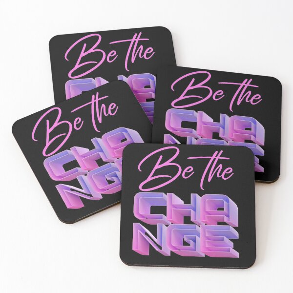 Item preview, Be The Change Inspiration Motivation Positive Vibes designed and sold by Paula Helit.