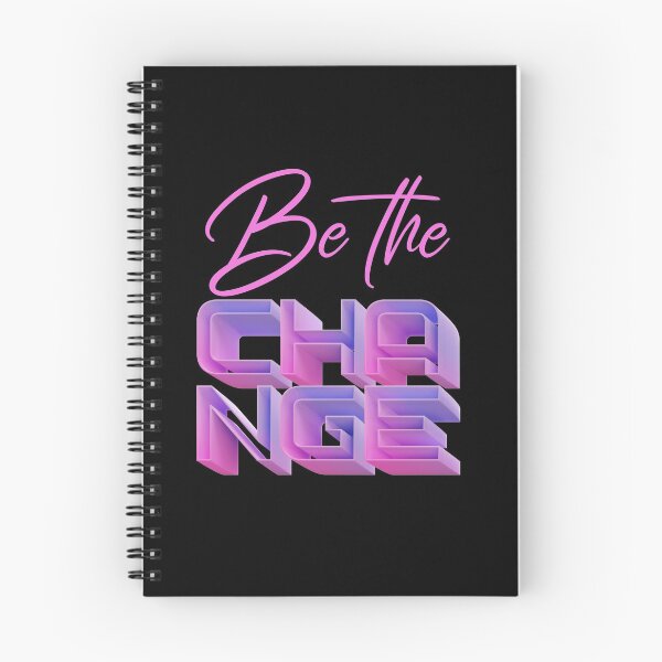 Item preview, Be The Change Inspiration Motivation Positive Vibes designed and sold by Paula Helit.