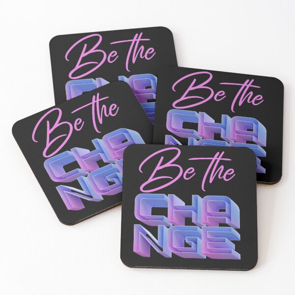 Item preview, Be The Change Inspiration Motivation Positive Vibes designed and sold by Paula Helit.