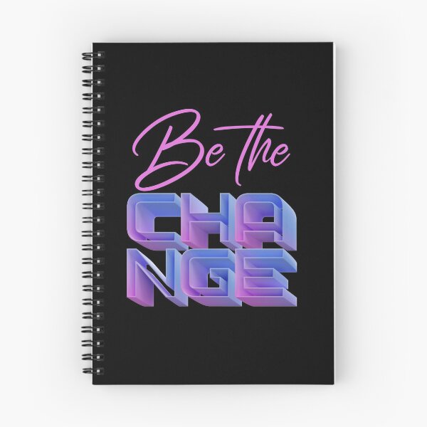 Item preview, Be The Change Inspiration Motivation Positive Vibes designed and sold by Paula Helit.