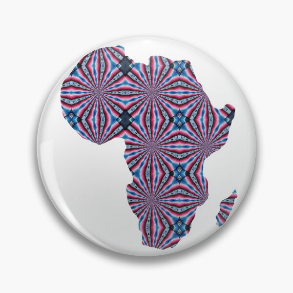 Item preview, African Continent with Ankara Print -  Colorful Patterns. designed and sold by NaniniDesigns.