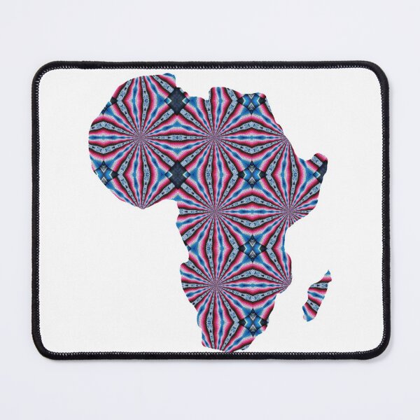 Item preview, African Continent with Ankara Print - Colorful Patterns. designed and sold by NaniniDesigns.