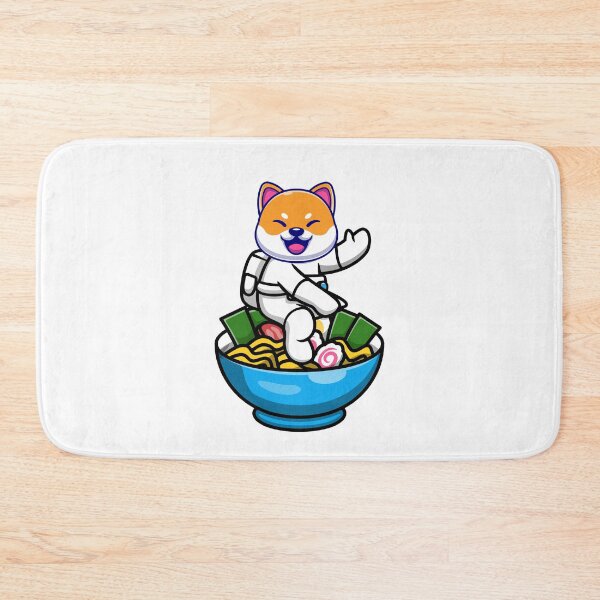 Item preview, Shiba Astronaut Enjoying Ramen designed and sold by SparrowLag.