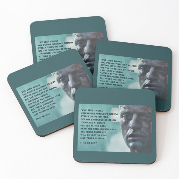 Item preview, Blade Runner, Rutger Hauer, Tears in Rain Monologue designed and sold by SilentVice.