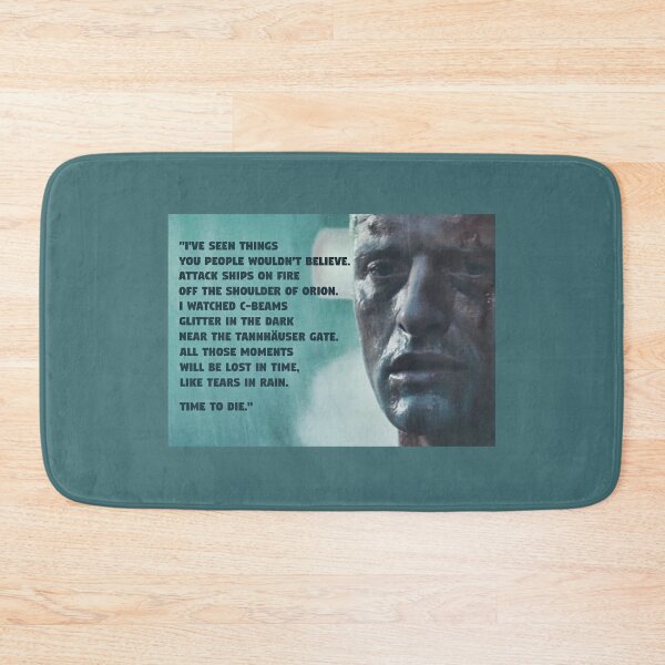 Item preview, Blade Runner, Rutger Hauer, Tears in Rain Monologue designed and sold by SilentVice.
