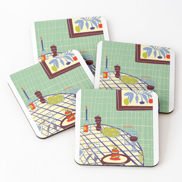 Item preview, dinner & wine still life designed and sold by shelbydi.