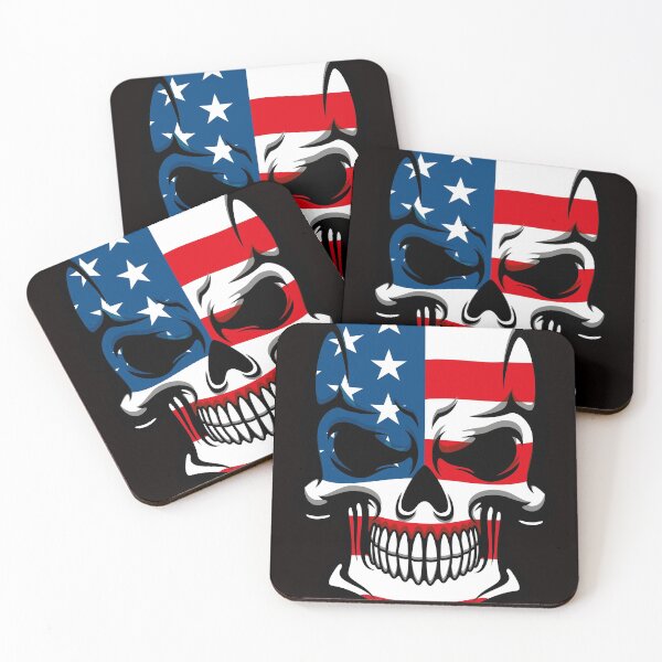 Item preview, American skull,STICKER designed and sold by outlaw70.