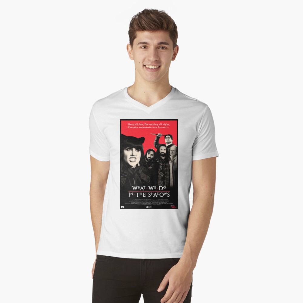 Aperçu de l'œuvre T-shirt col V créée et vendue par Punchitgraphics.