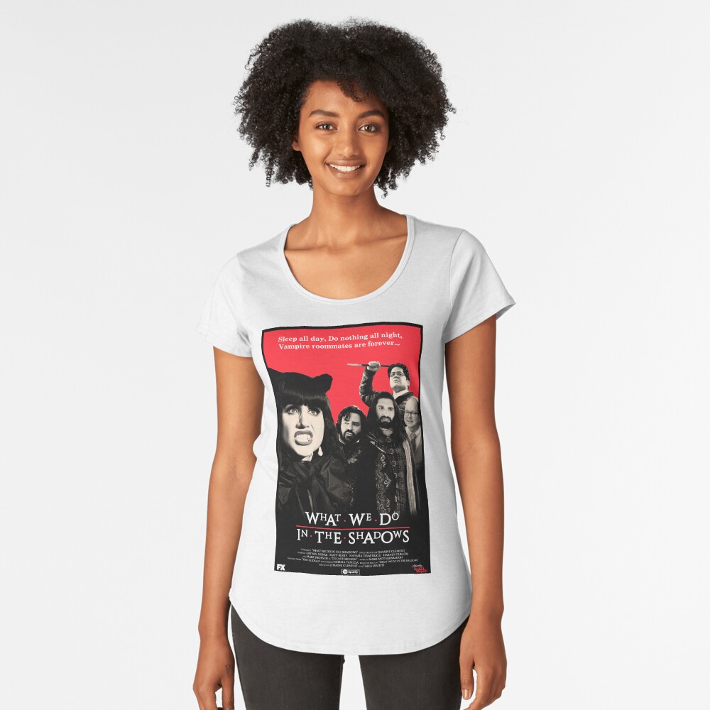 Aperçu de l'œuvre T-shirt premium échancré créée et vendue par Punchitgraphics.