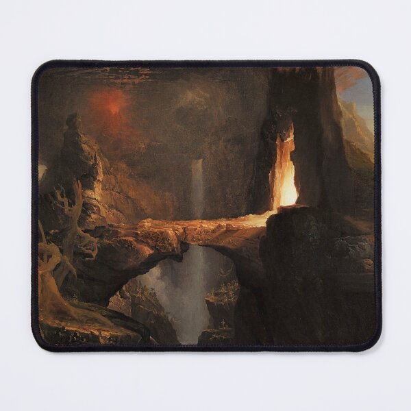Item preview, Expulsion - Moon and Firelight (Thomas Cole) designed and sold by ArtHistorical.