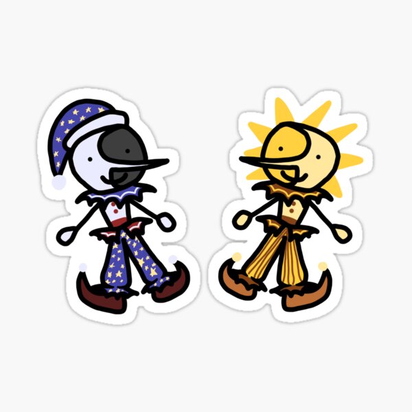 sundrop and moondrop - FNAF - Anime - | Sticker