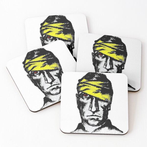 Item preview, Injured Head Man with Red Eye and a Yellow Bandage designed and sold by mike-gray.