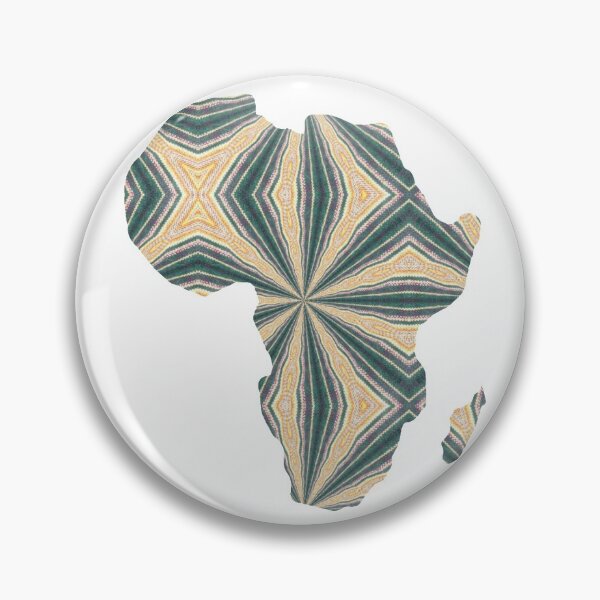 Item preview, African Continent with Ankara Print -  Colorful Patterns. designed and sold by NaniniDesigns.