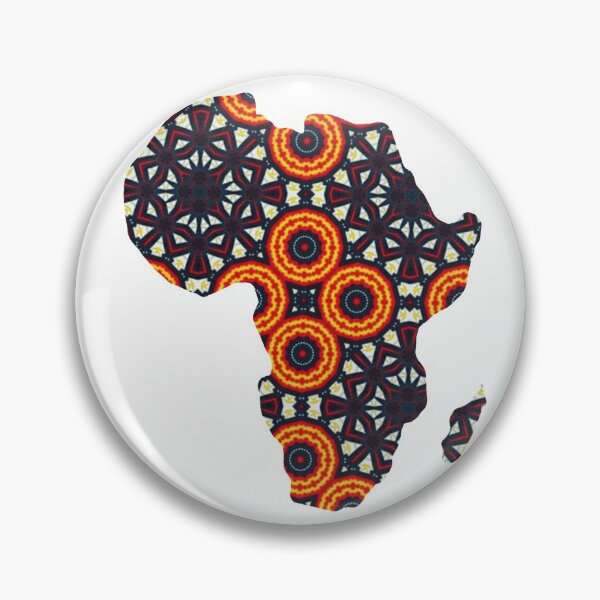 Item preview, African Continent with Ankara Print -  Colorful Patterns. designed and sold by NaniniDesigns.