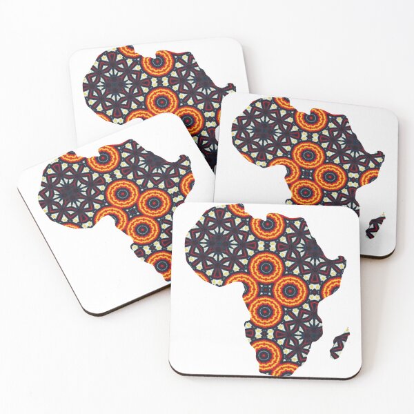 Item preview, African Continent with Ankara Print -  Colorful Patterns. designed and sold by NaniniDesigns.